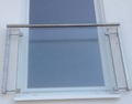 Brüstungs Geländer mit ESG Sicherheit Glas ( Mastercare ).